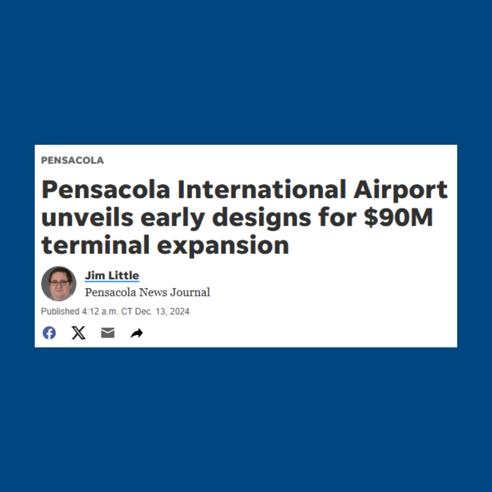 Pensacola International Airport unveils early designs for $90M terminal expansion